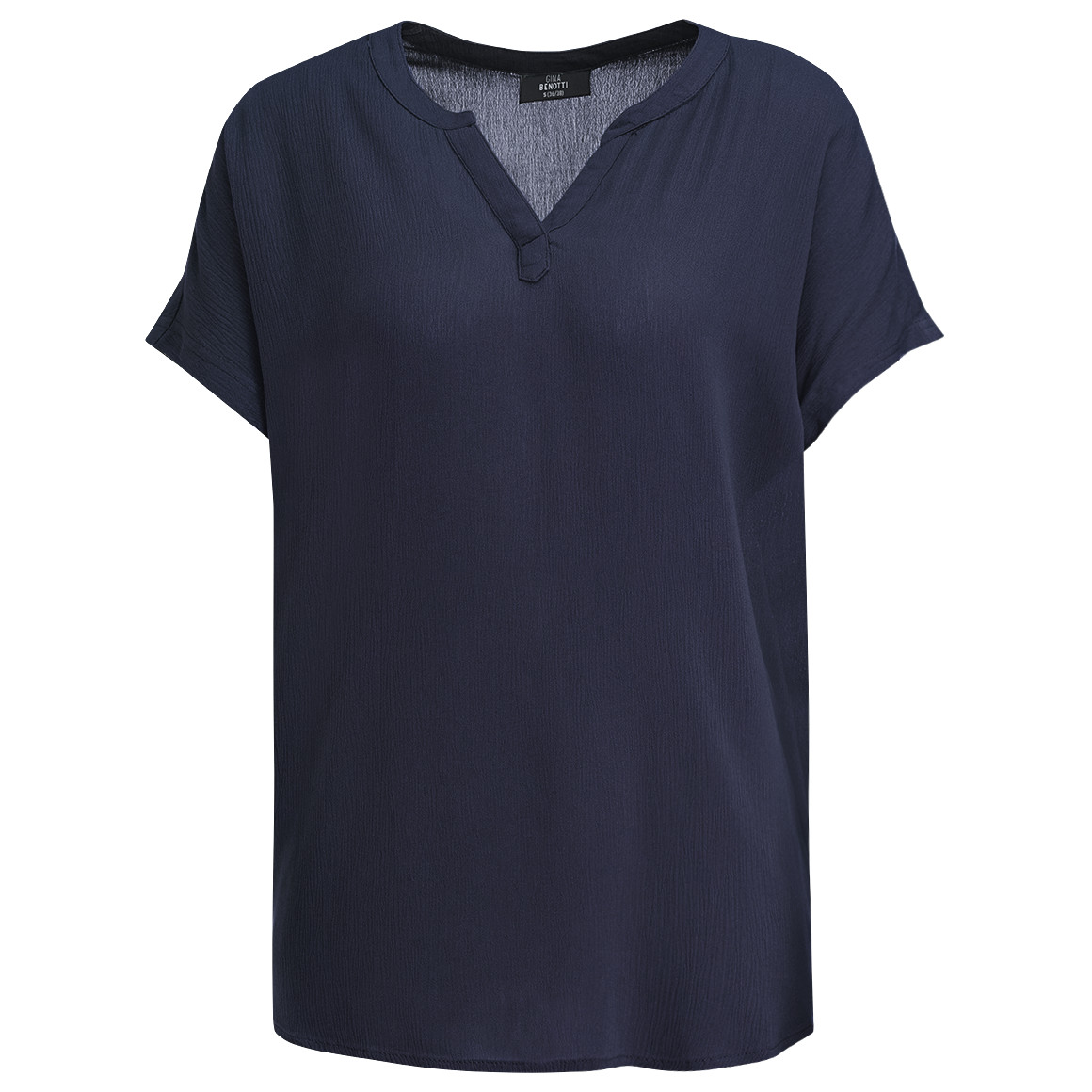 Gina Benotti Damen Bluse aus Viskose dunkelblau