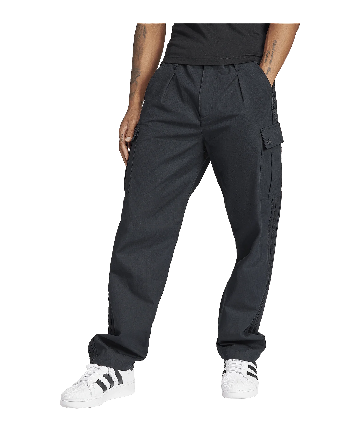 adidas Originals Essentials Cargo Hose Schwarz