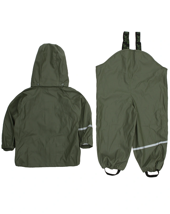 Regenset 2-teilig abnehmbare Kapuze khaki