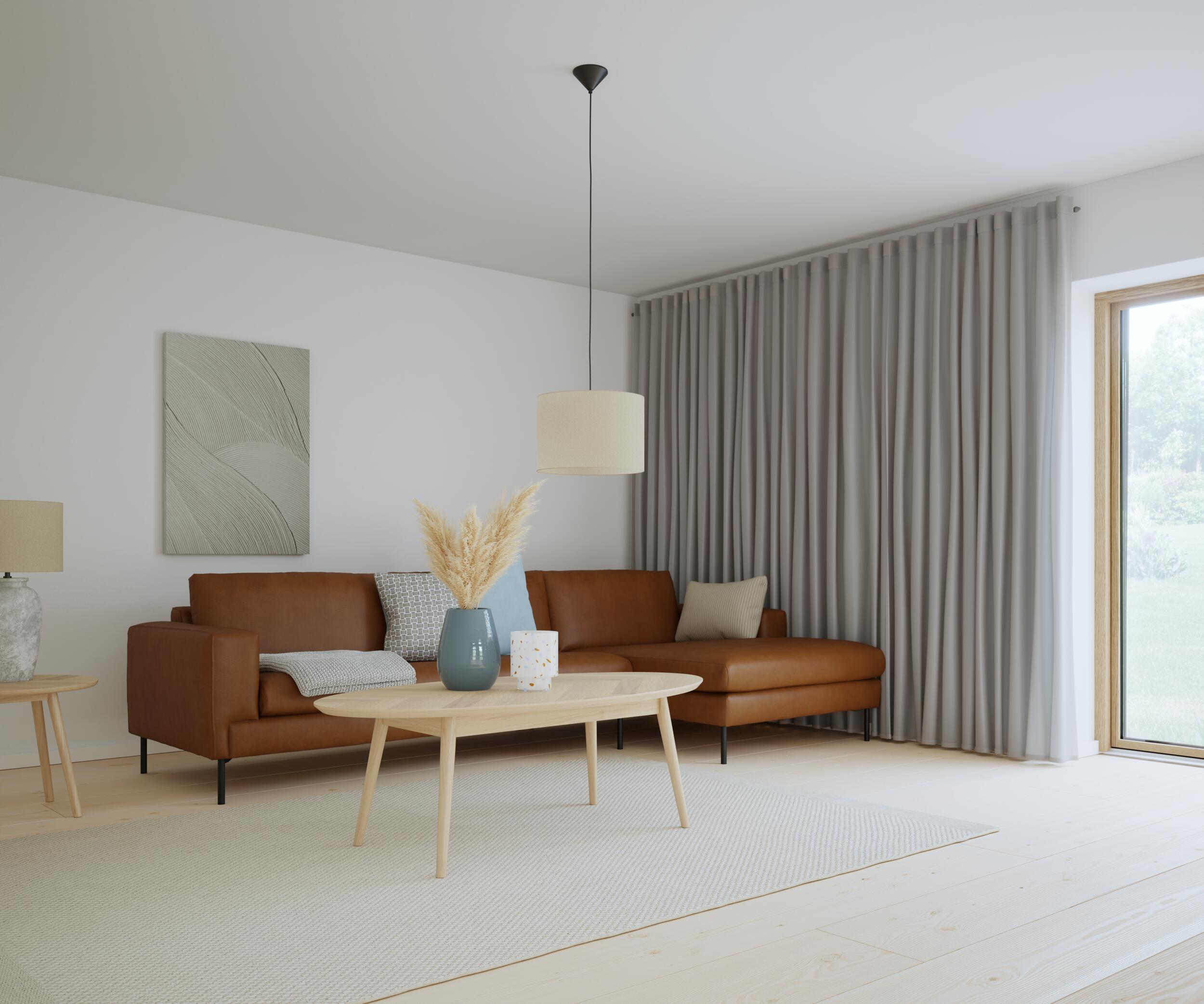 Nyland højrevendt sofa med chaiselong