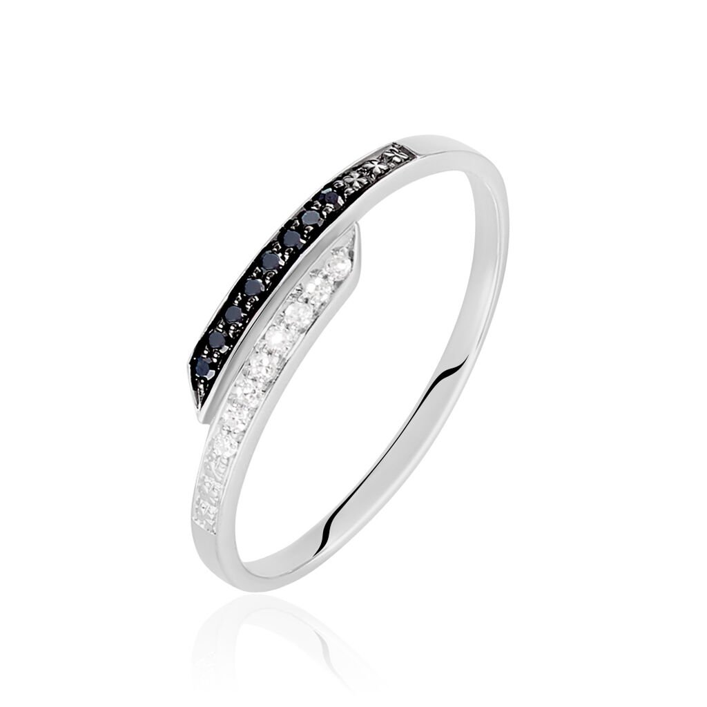 Bague Nazima Or Blanc Diamant