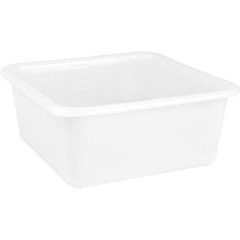 Cuvette carré - Alimentaire - 32 cm - 9.5 L - blanc