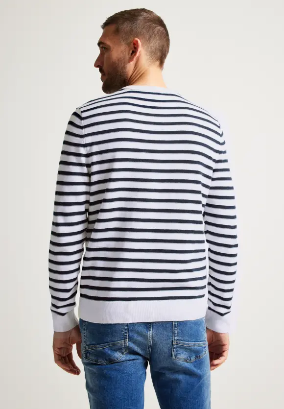 Feinstrick Pullover - White