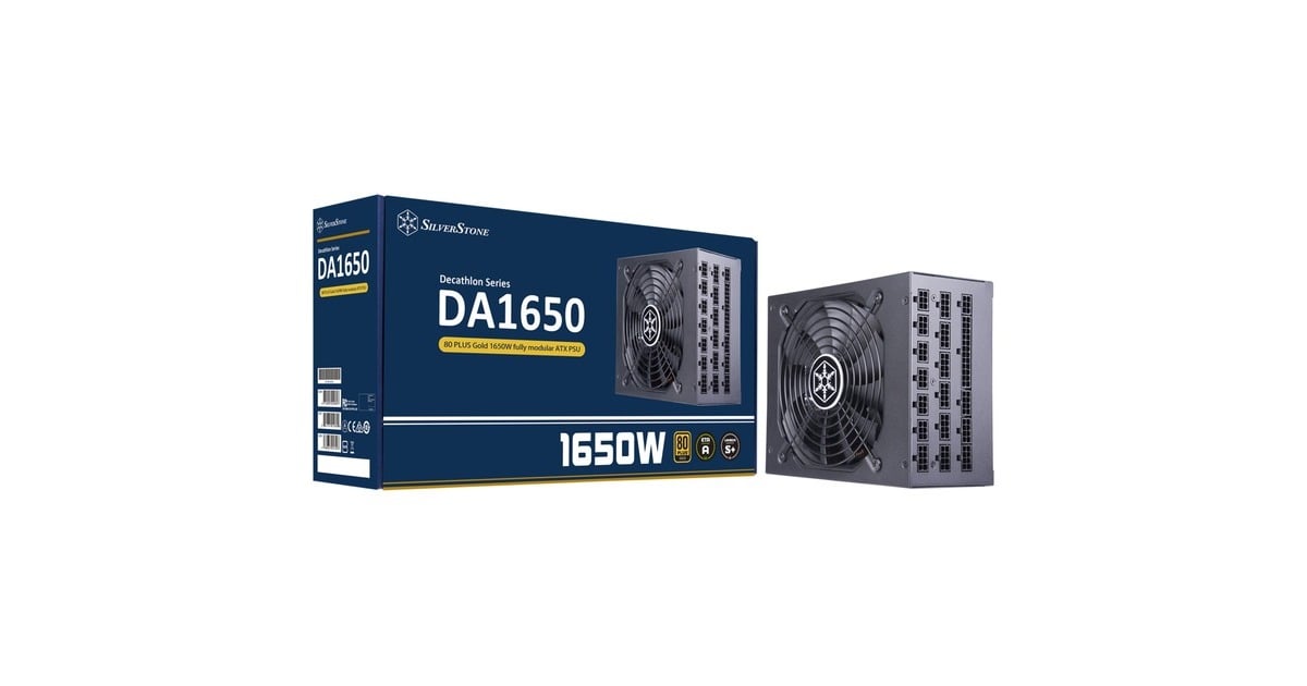 SilverStoneSST-DA1650-G, modulaire 1650 watt voeding   (Zwart, 12x PCIe)