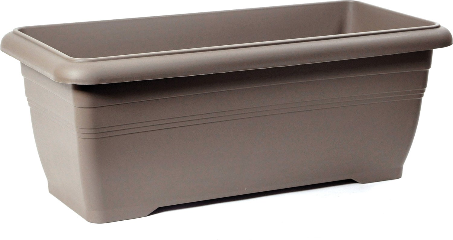 Mega Collections balkonbak Linea taupe 80 x 38 x 31 cm