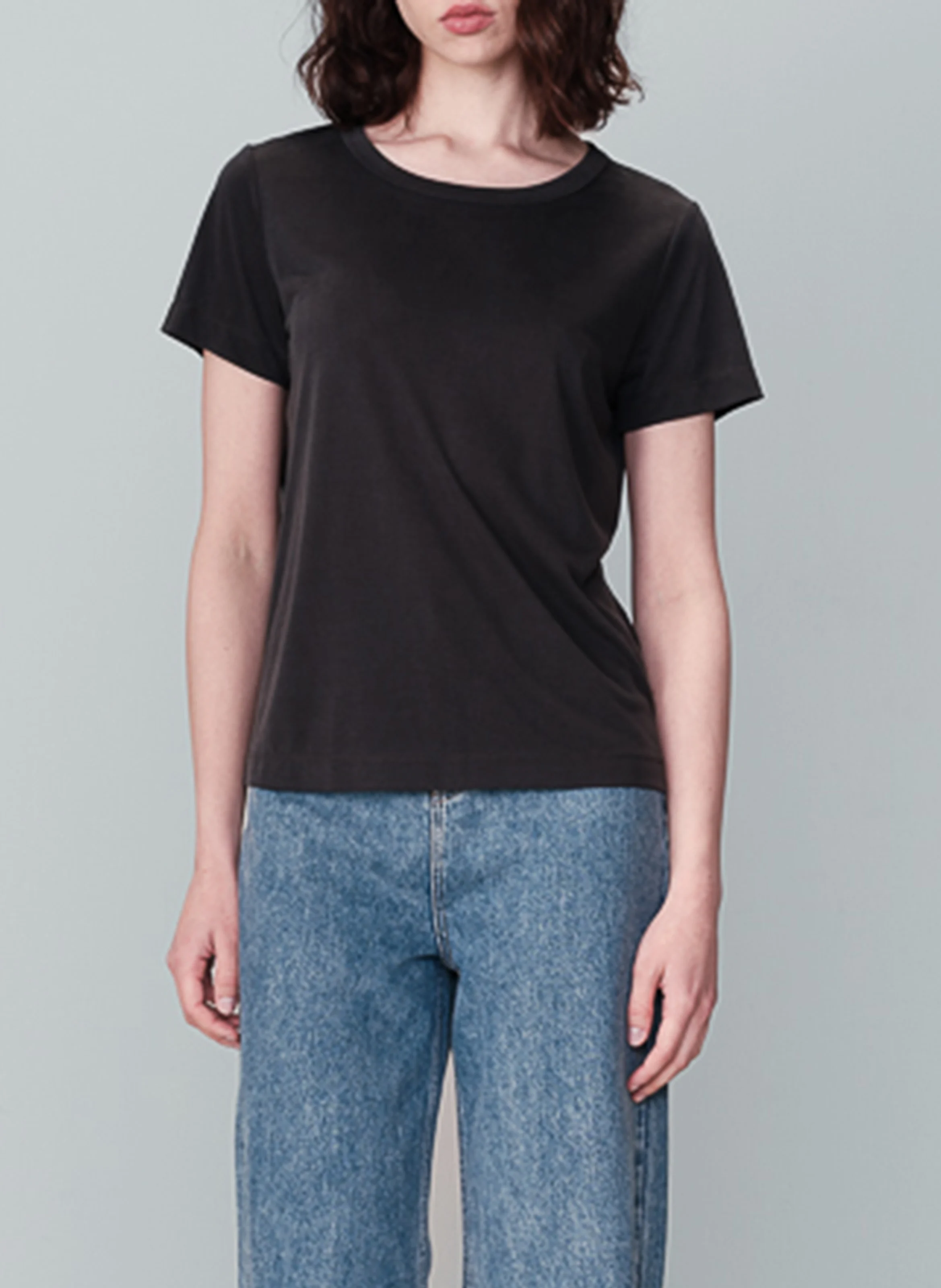 NELL - Tee-shirt droit manches courtes | Argent