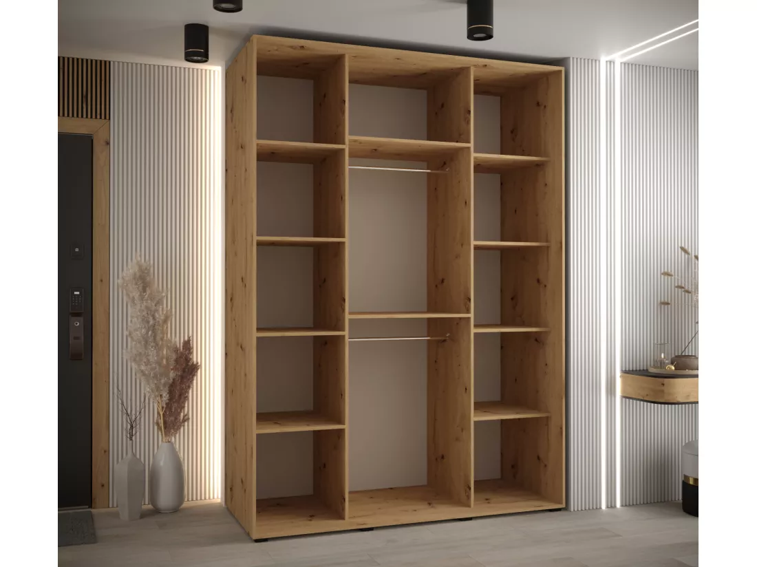 ARMOIRE DAVOS 13 À PORTES COULISSANTES 235,2/190/60 3 portes