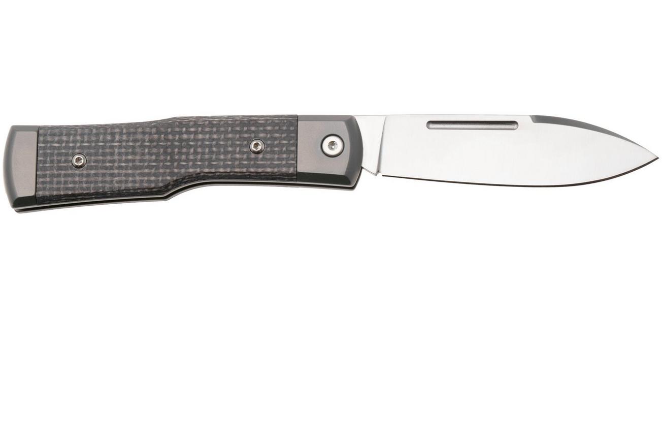 Fox Gunstock FX-558 BI Satin Böhler M390, Bison Yuta Micarta, slipjoint zakmes