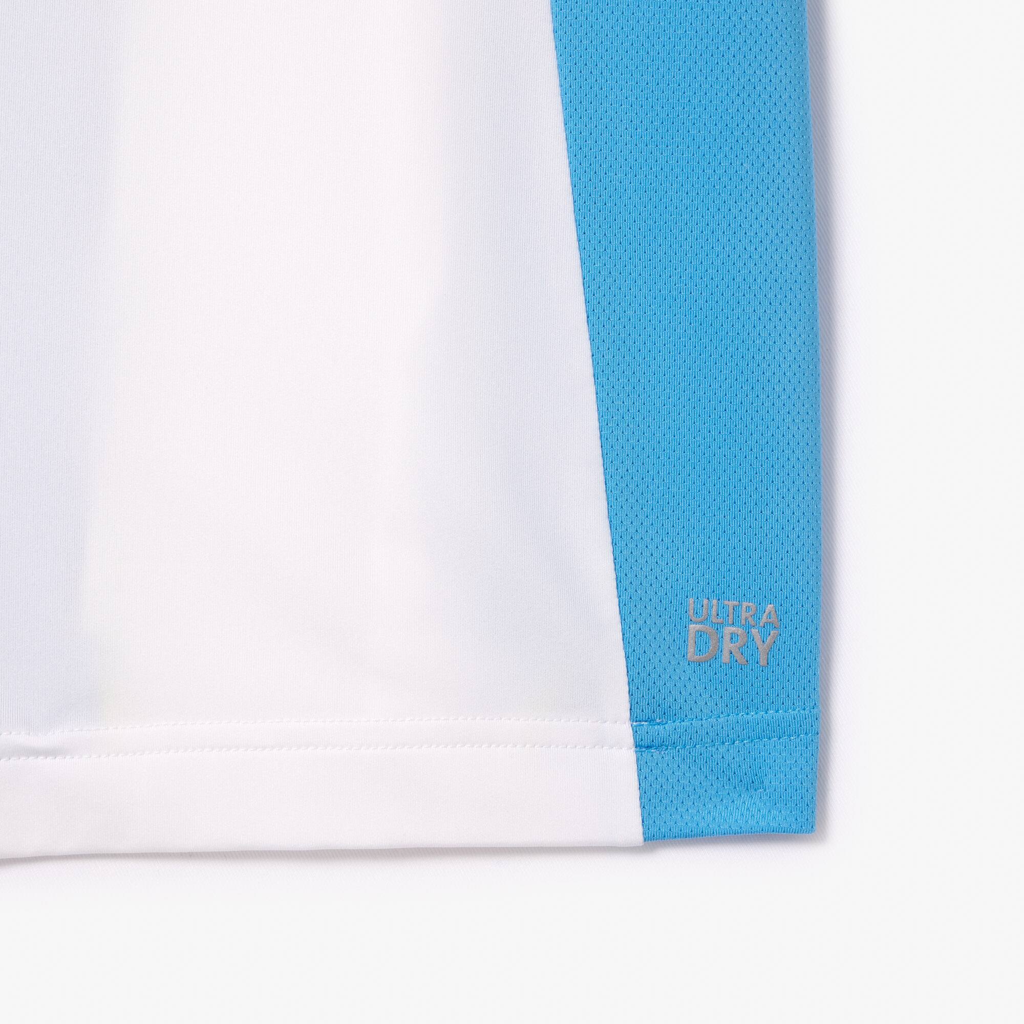 Polo homme Lacoste SPORT x Novak Djokovic color-block regular fit Manches Courtes - Bleu - Lacoste - Homme