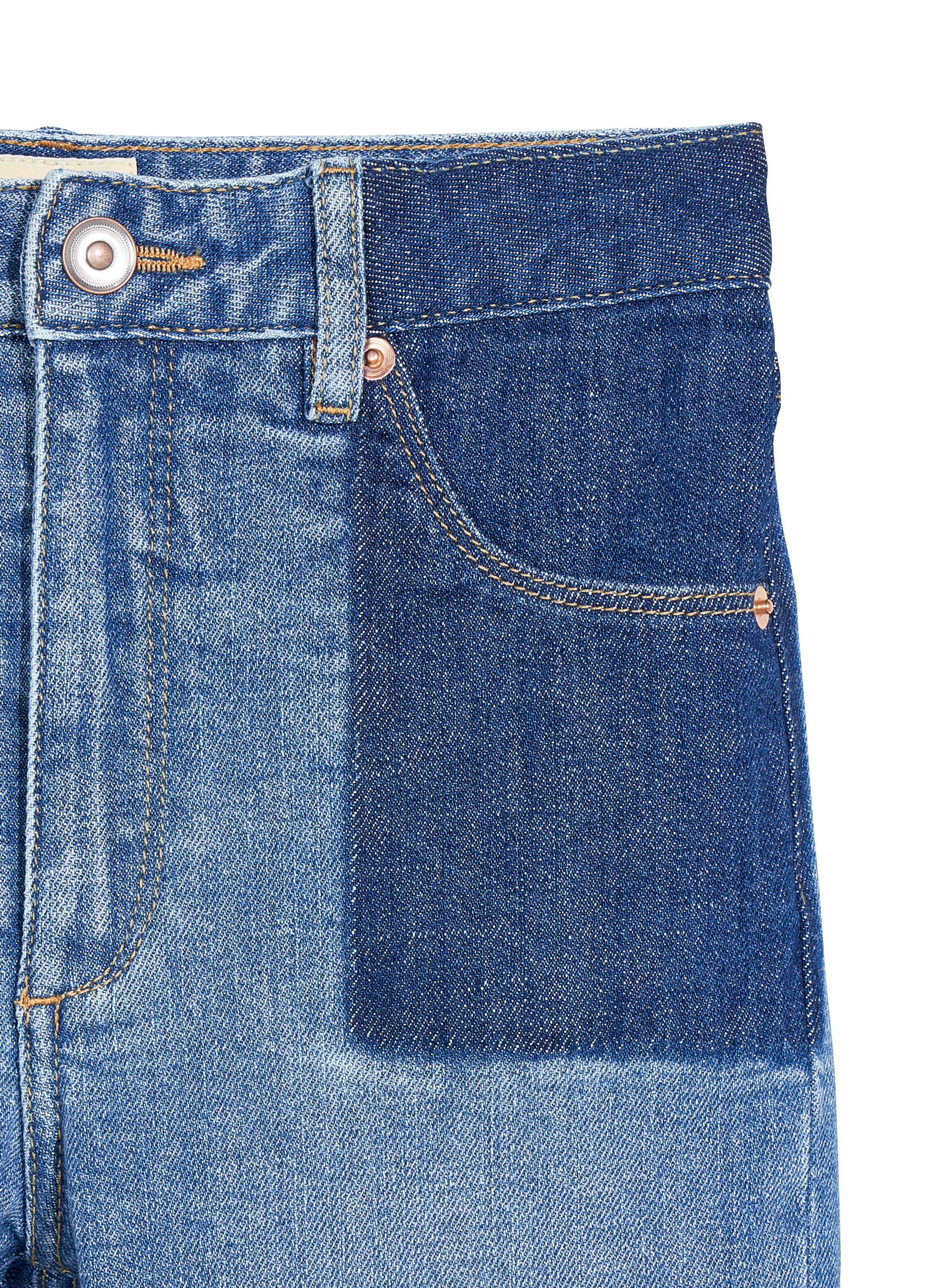 PINNA - Jean flare en coton mélangé | Jean Délavé