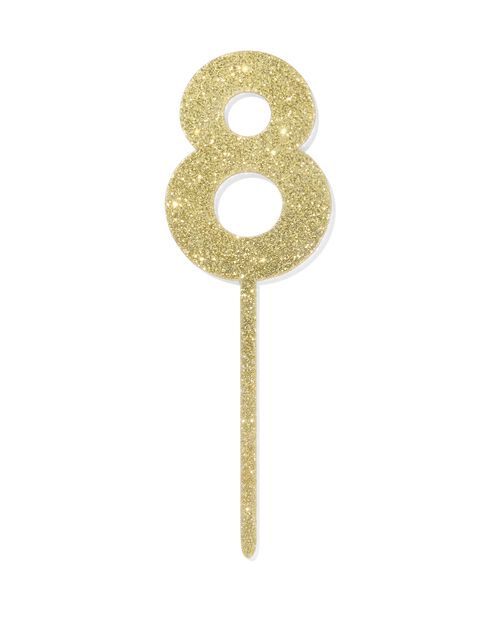 Décoration de gâteau réutilisable chiffre 8