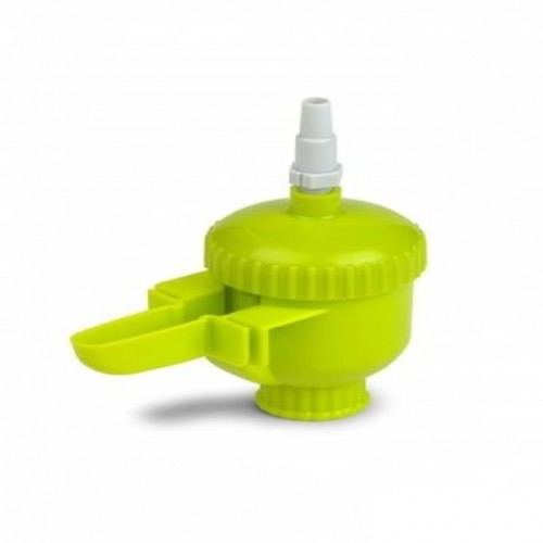 Pacote com 10 unidades de mini comedouro automático para pássaros, verde.