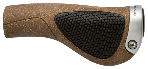 Paire de Poignées Ergon GP1 BioKork Regular Marron Liège