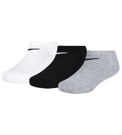 Nike AnkelStrømper - Cushioned - No Show - 3-pak - Hvid/Sort/Gr?