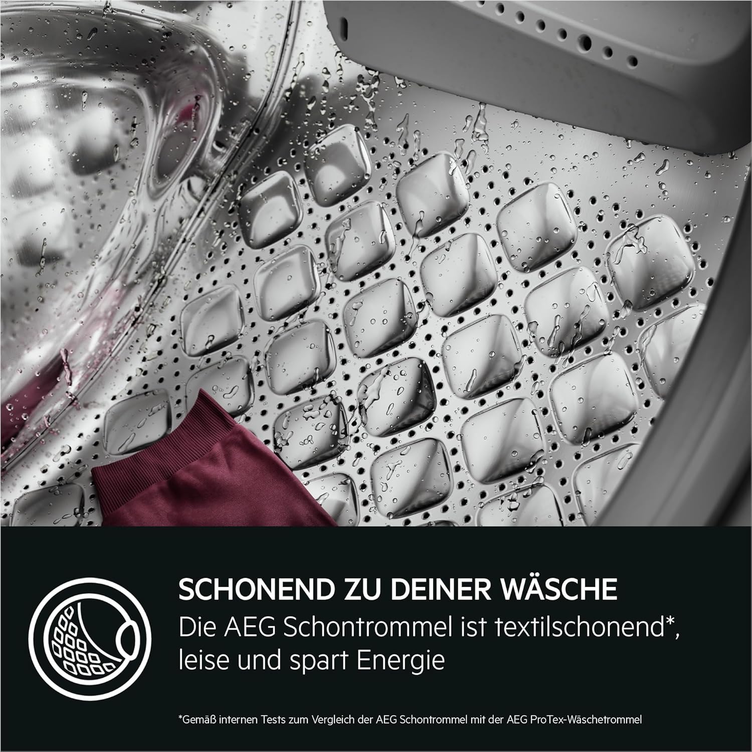AEG Einbauwaschtrockner, 8 kg Waschen, 4 kg Trocknen, PowerCare – Faserschonendes Waschen und Trocknen bei Niedrigtemperatur, energiesparend, Dampf-Programm - Weinger Bügeln, 1600 U/min, LWR8WI7680