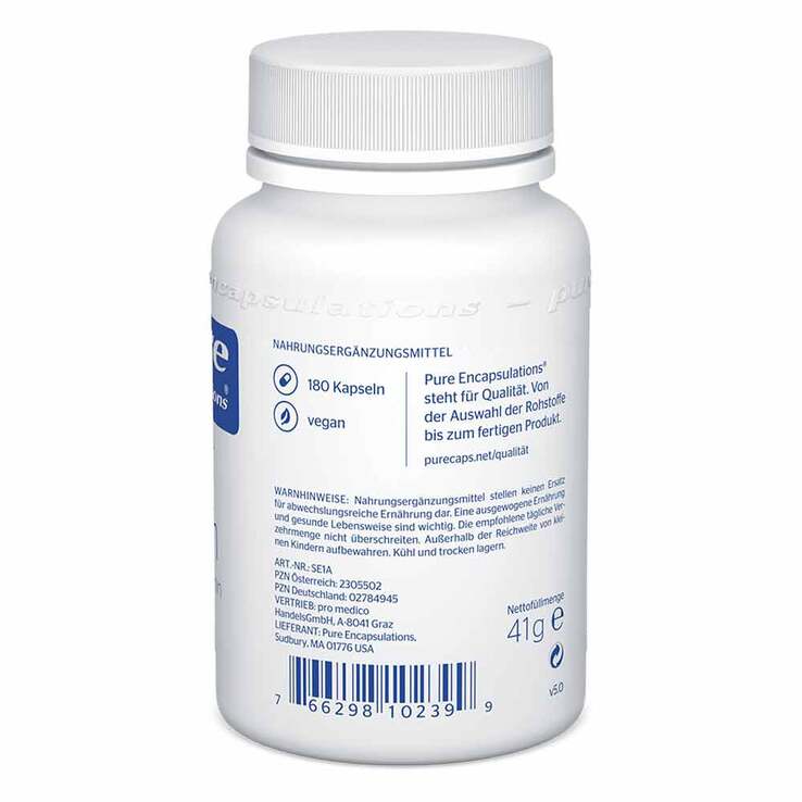 Pure Encapsulations Selen Selenmethionin Kapseln, 180 St