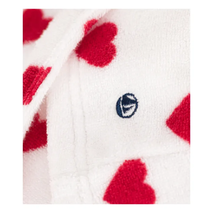 Petit Bateau Peignoir à Capuche Eponge | Blanc