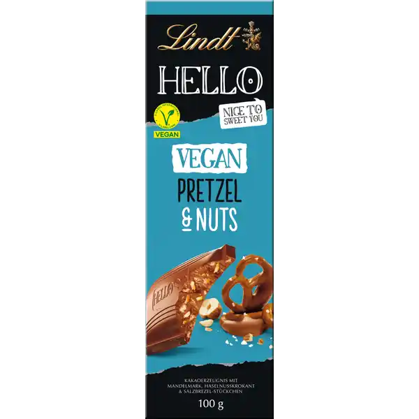 HELLO Vegan Pretzel & Nuts Tafel