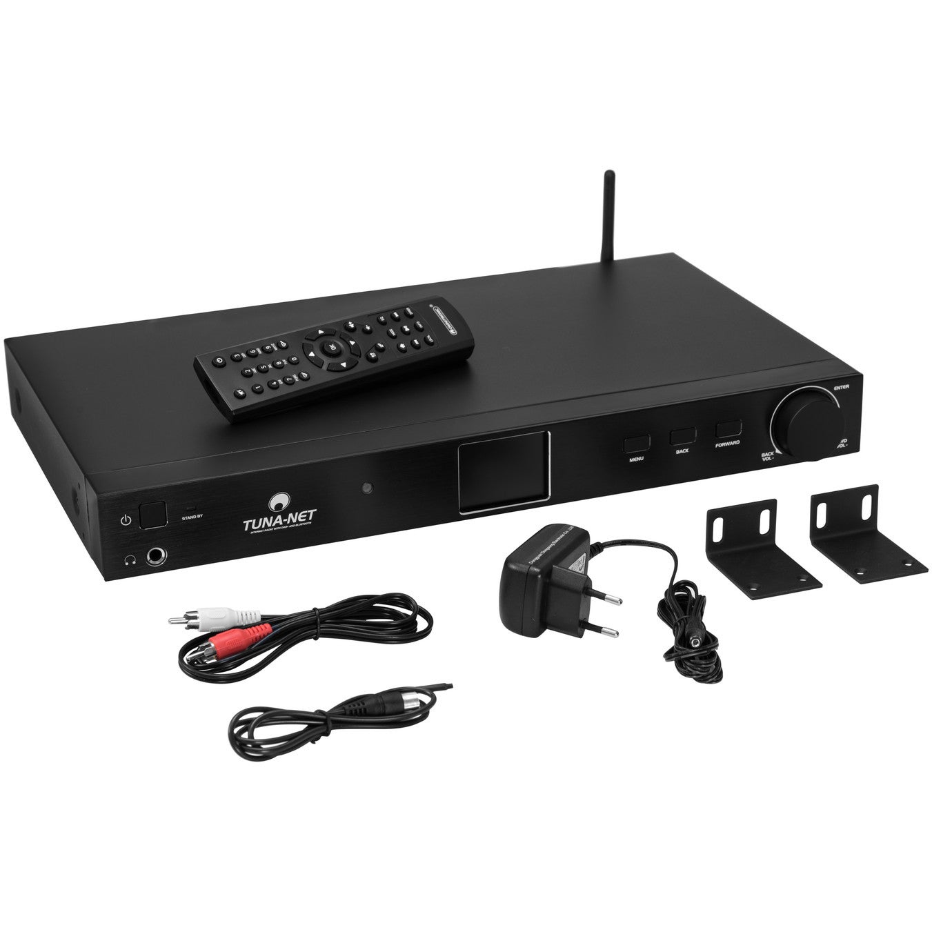Omnitronic TUNA-NET 19” Internet Radio met DAB+ en Bluetooth