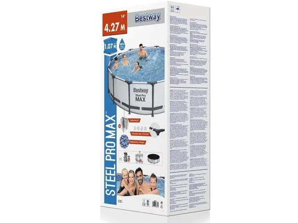 Bestway 56950, 13030 L, Indrammet pool, Stige, Blå, 54 kg