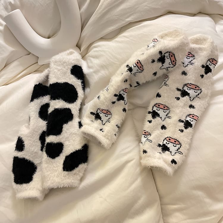 Intimo - Zachte sokken met koeienprint