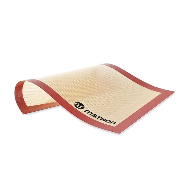 Lot Volette rectangulaire en inox avec tapis de cuisson en silicone Ma