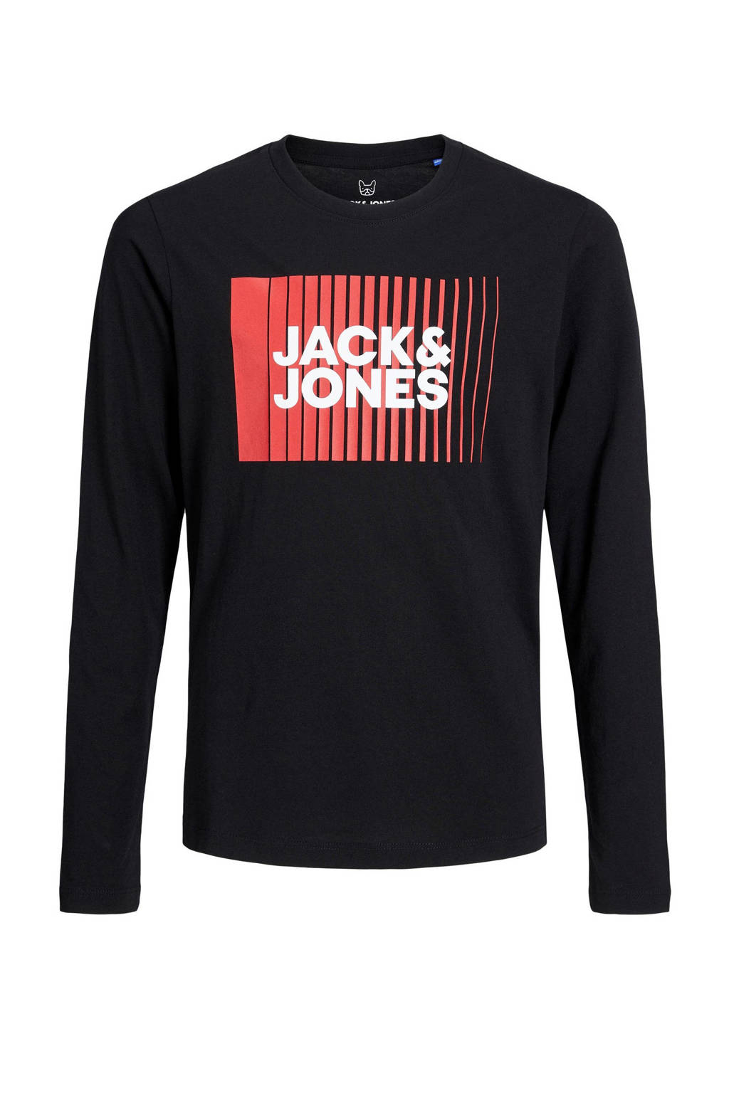 JACK & JONES longsleeve JJECORP van katoen zwart
