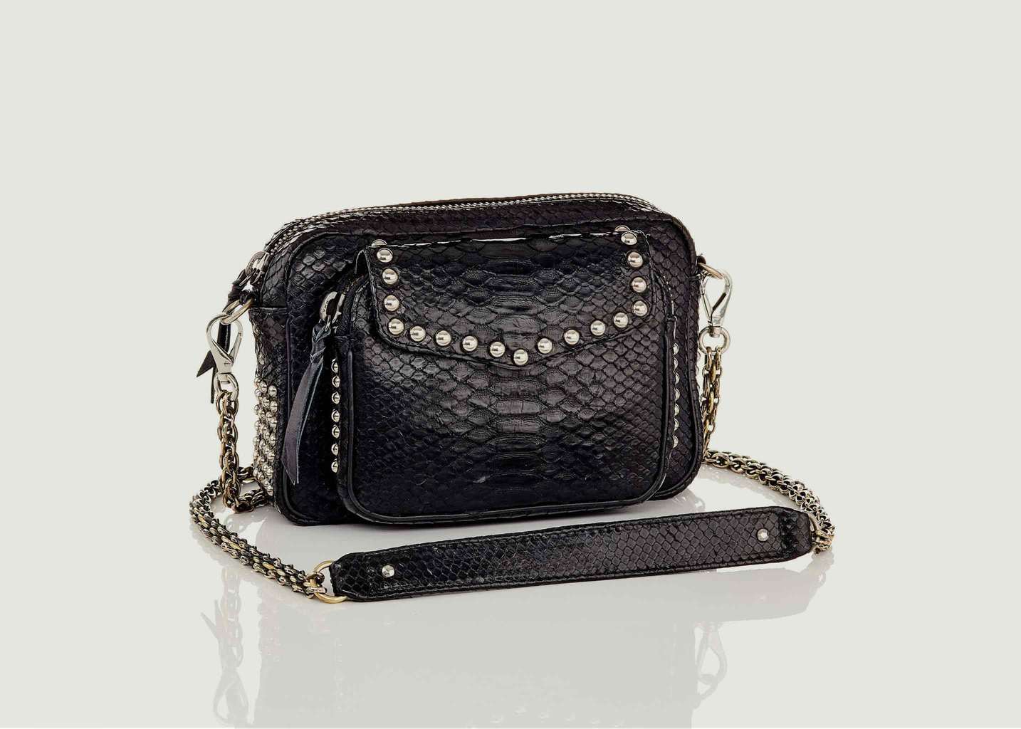 Sac Charly Python Black Studs Claris Virot