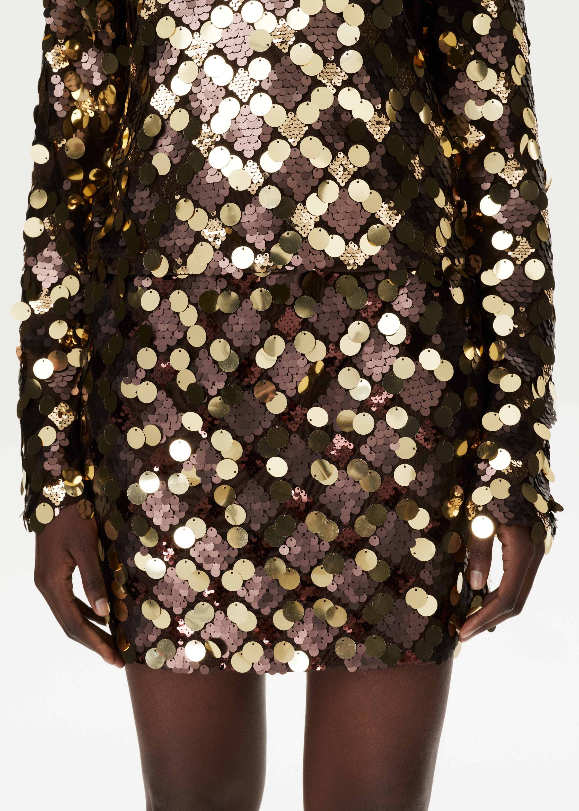 Irregular Sequins Skirt