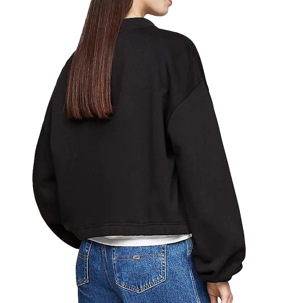 Tommy Hilfiger Sweat 1/4 Zip Noir Femme Tommy Hilfiger DW0DW18775