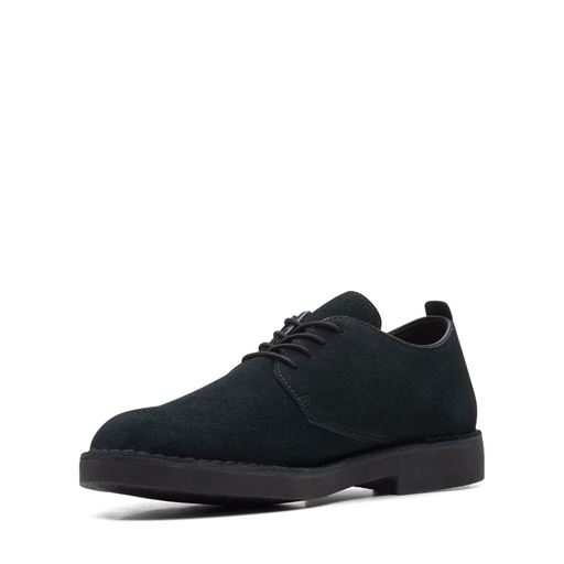 Clarks Desert Lon Evo Sko, Black Suede, 42