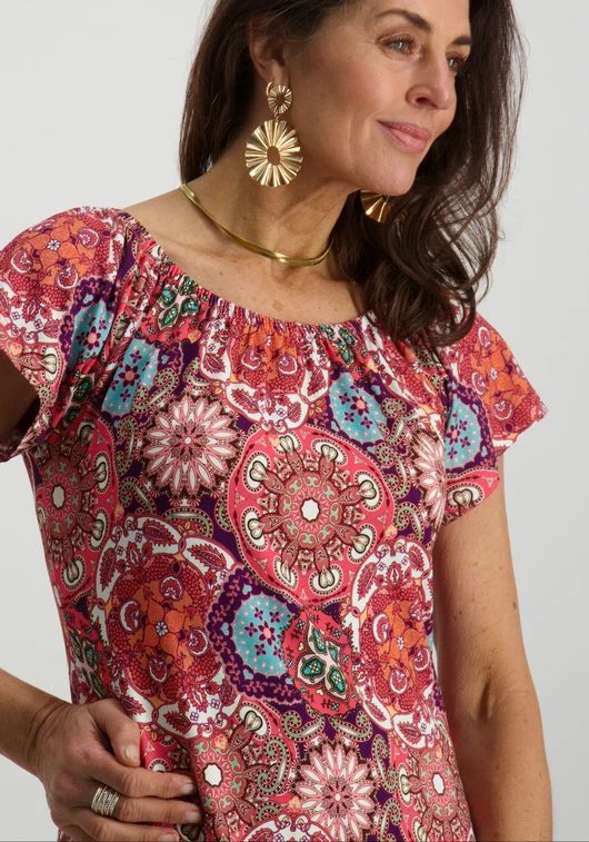 Geisha Jurk all-over print 47134-60 MAY