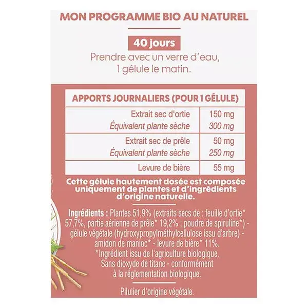 Biosens Divine Hair Orgânico 40 cápsulas vegetais