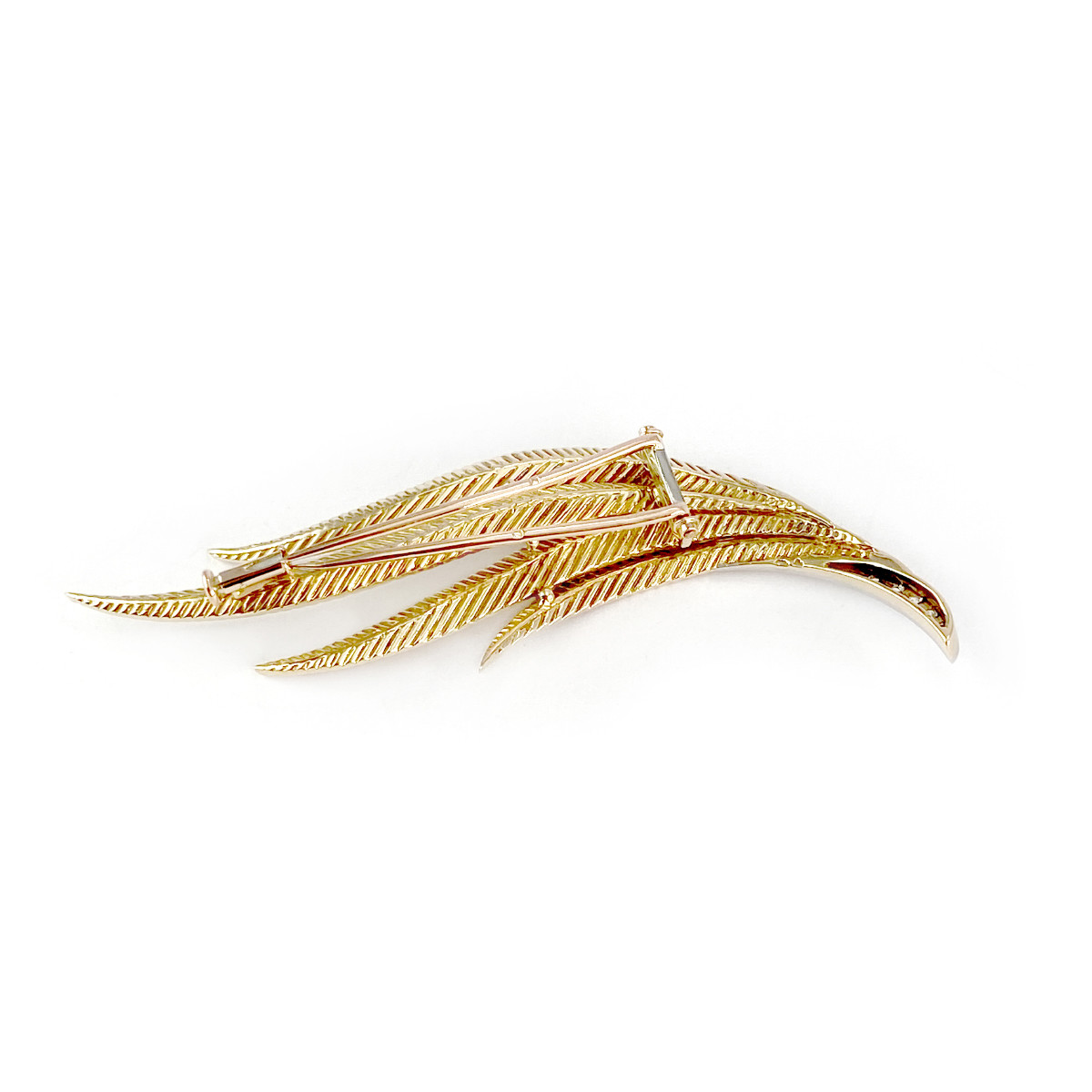 Broche d'occasion 2 ors 750 diamants