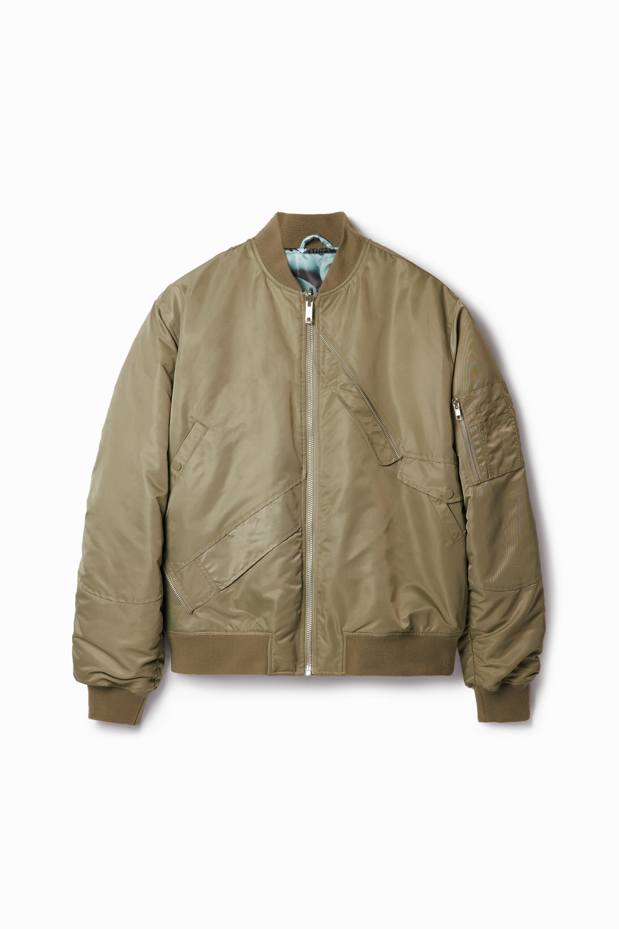 Jaqueta bomber reversível