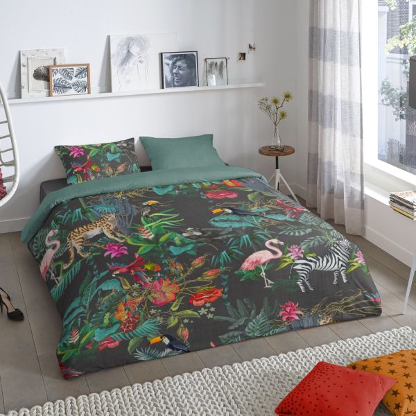Muller Textiel Funky Dekbedovertrek - Multi - 140 x 220 cm