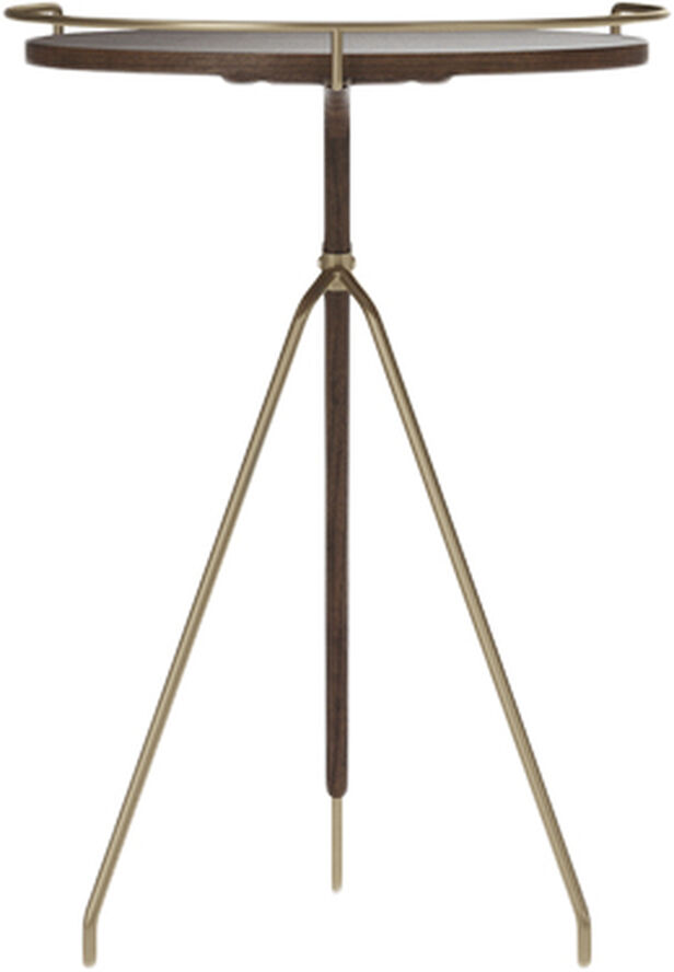 Audo Copenhagen Umanoff Side Table, 60cm Tall, Soli Brun & messing