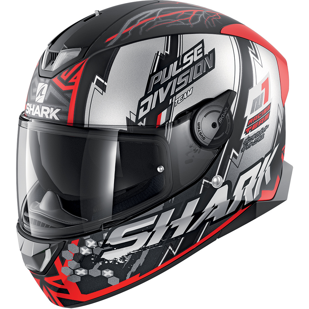 Shark - Casque Skwal 2.2 Noxxys Noir Mat / Rouge / Gris