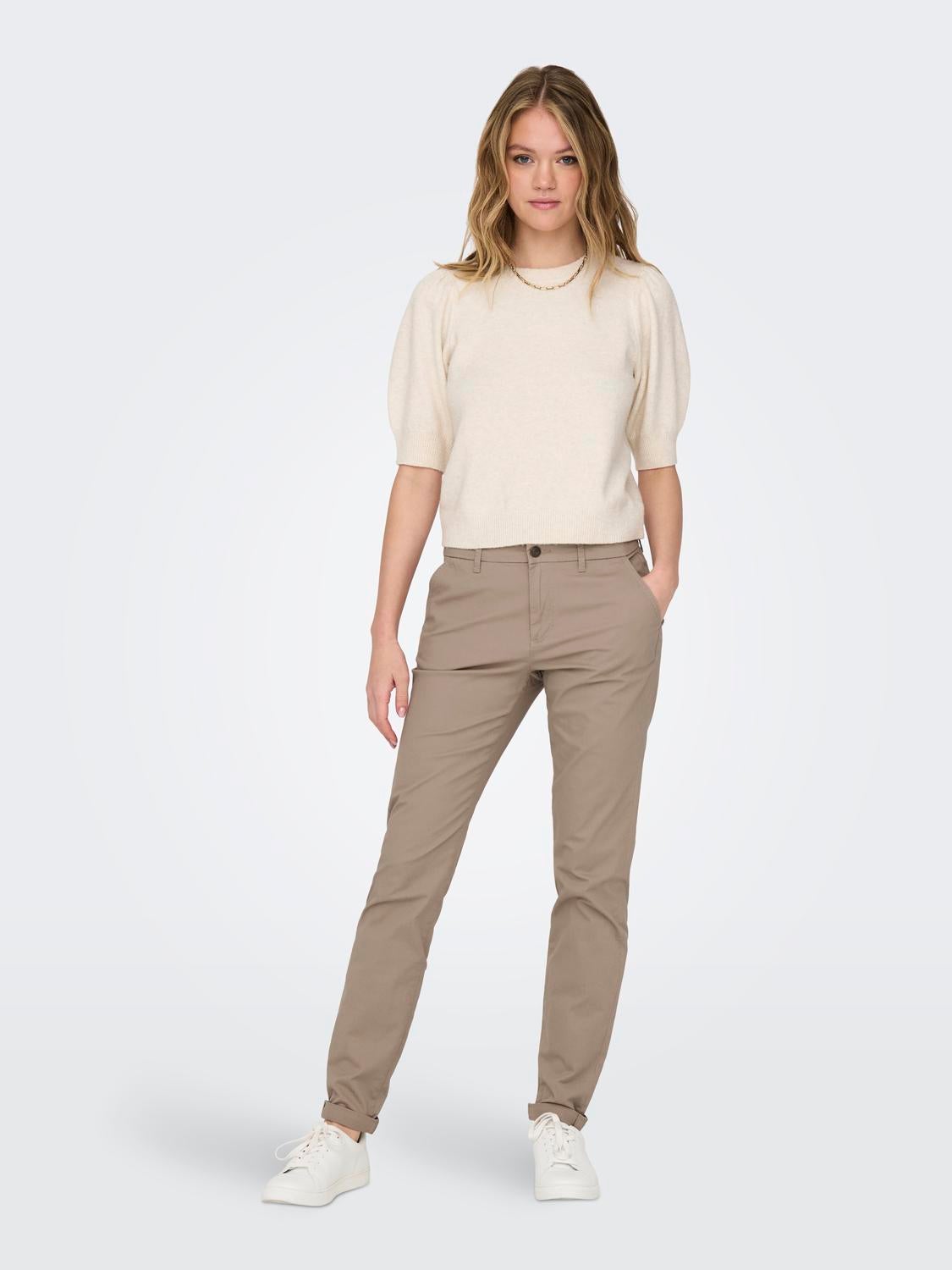 ONLPARIS Slim Fit Chino Hose Silver Mink