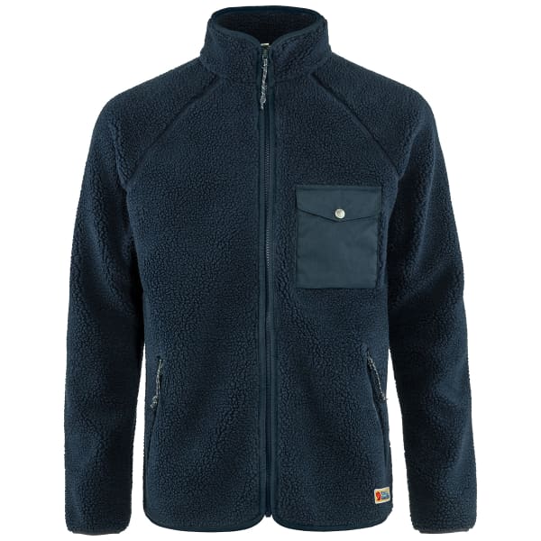 Veste polaire randonnée FJALLRAVEN VARDAG PILE FLEECE M NAVY