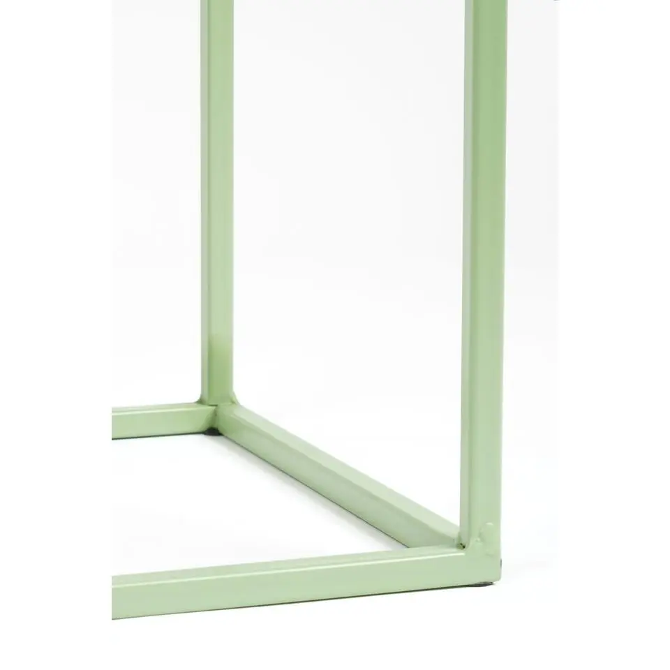 Mica Decorations Quinty Bijzettafel - Set van 3 - H70 cm - Lichtgroen