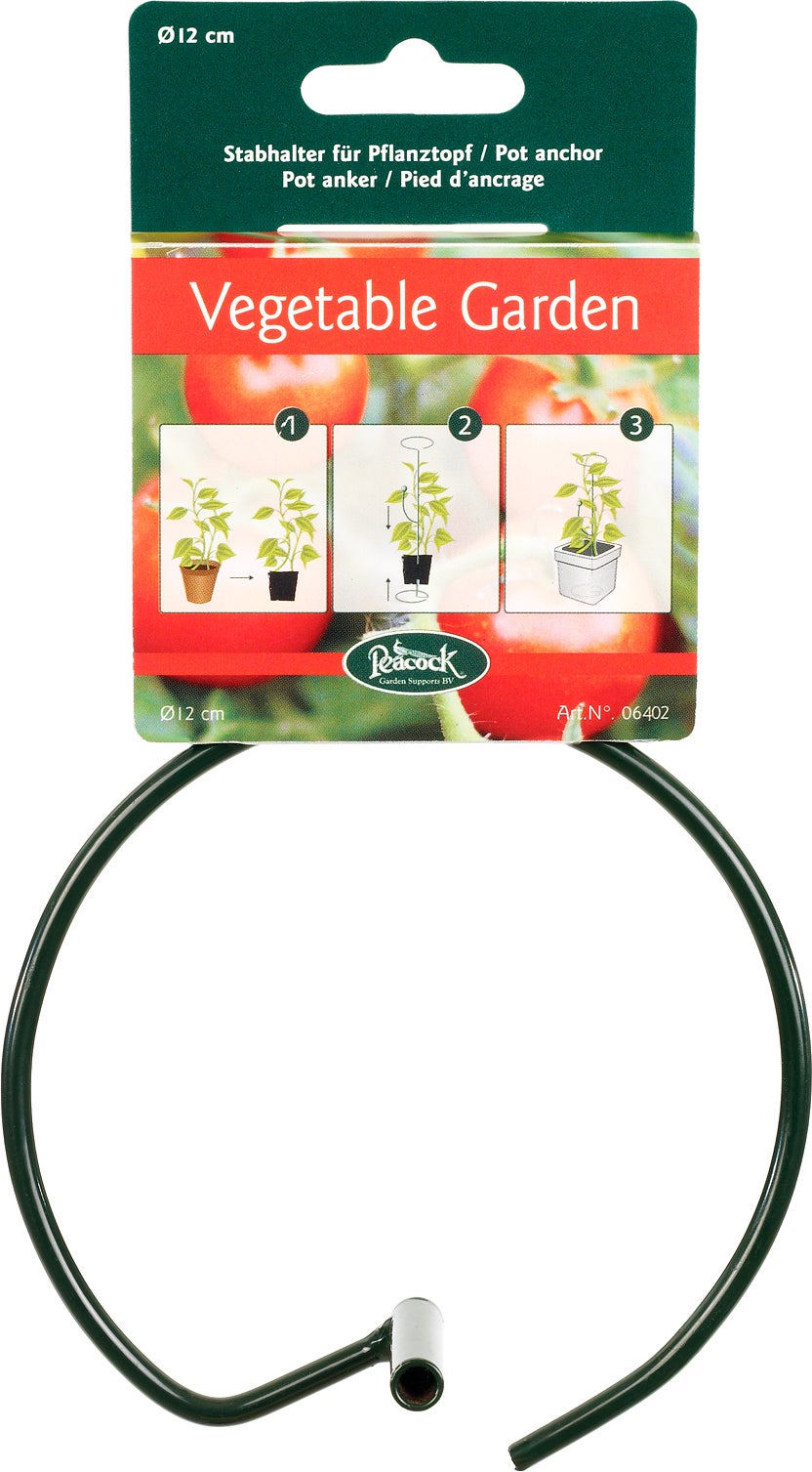 Peacock pot-anker groen D 12 H 5 cm