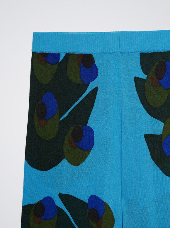 Calças de malha jacquard - Multicoloridas