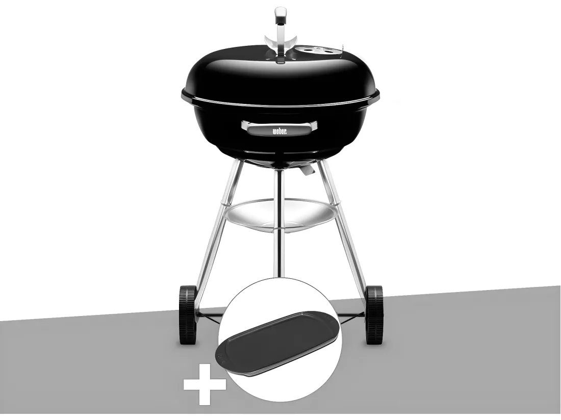 Barbecue Weber Compact Kettle 47 cm + Plancha
