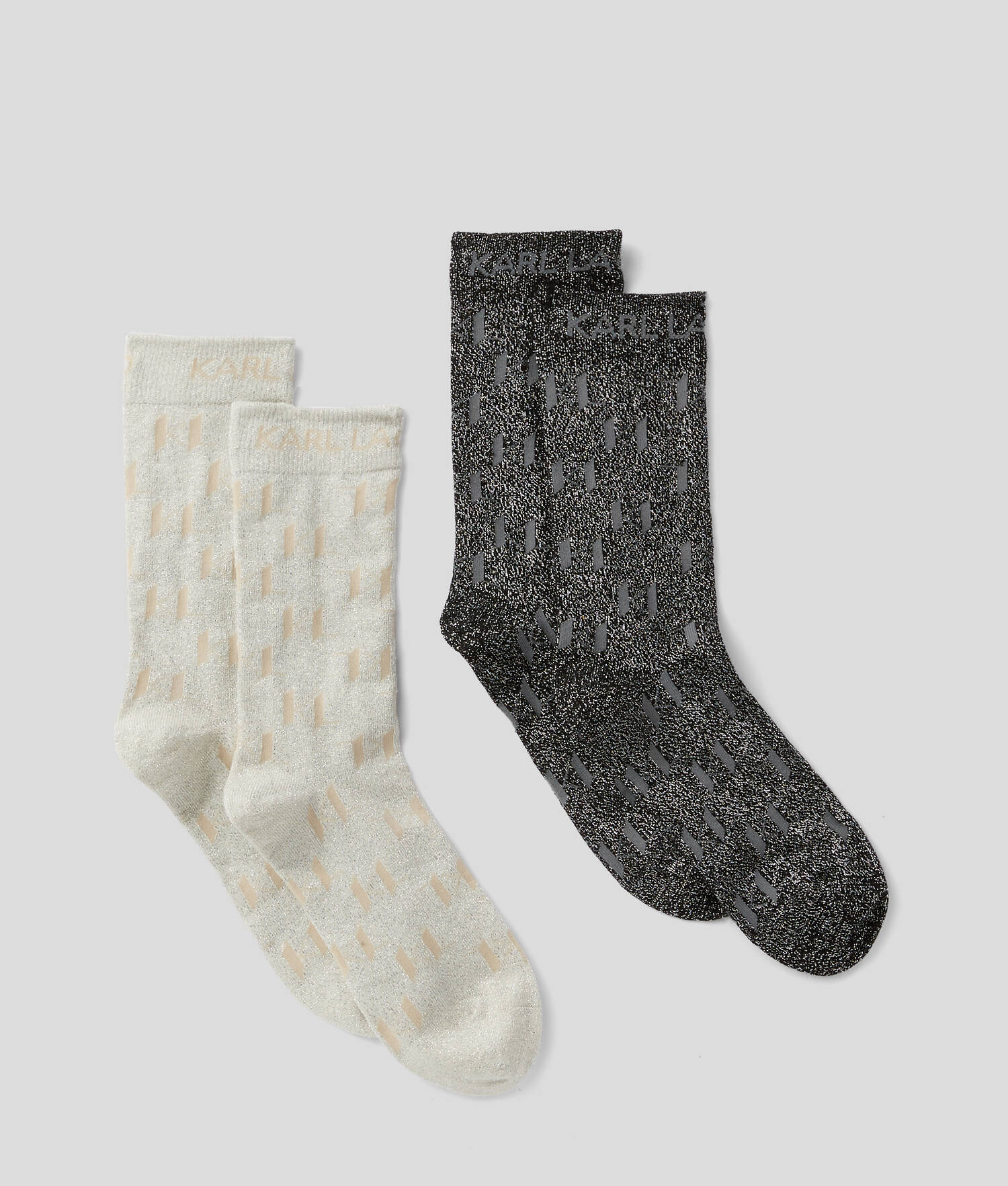 CHAUSSETTES KL MONOGRAM – LOT DE 2 PAIRES