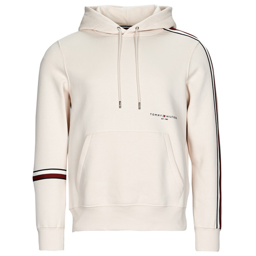 Tommy Hilfiger - NEW GLOBAL STRIPE HOODY - Blanc