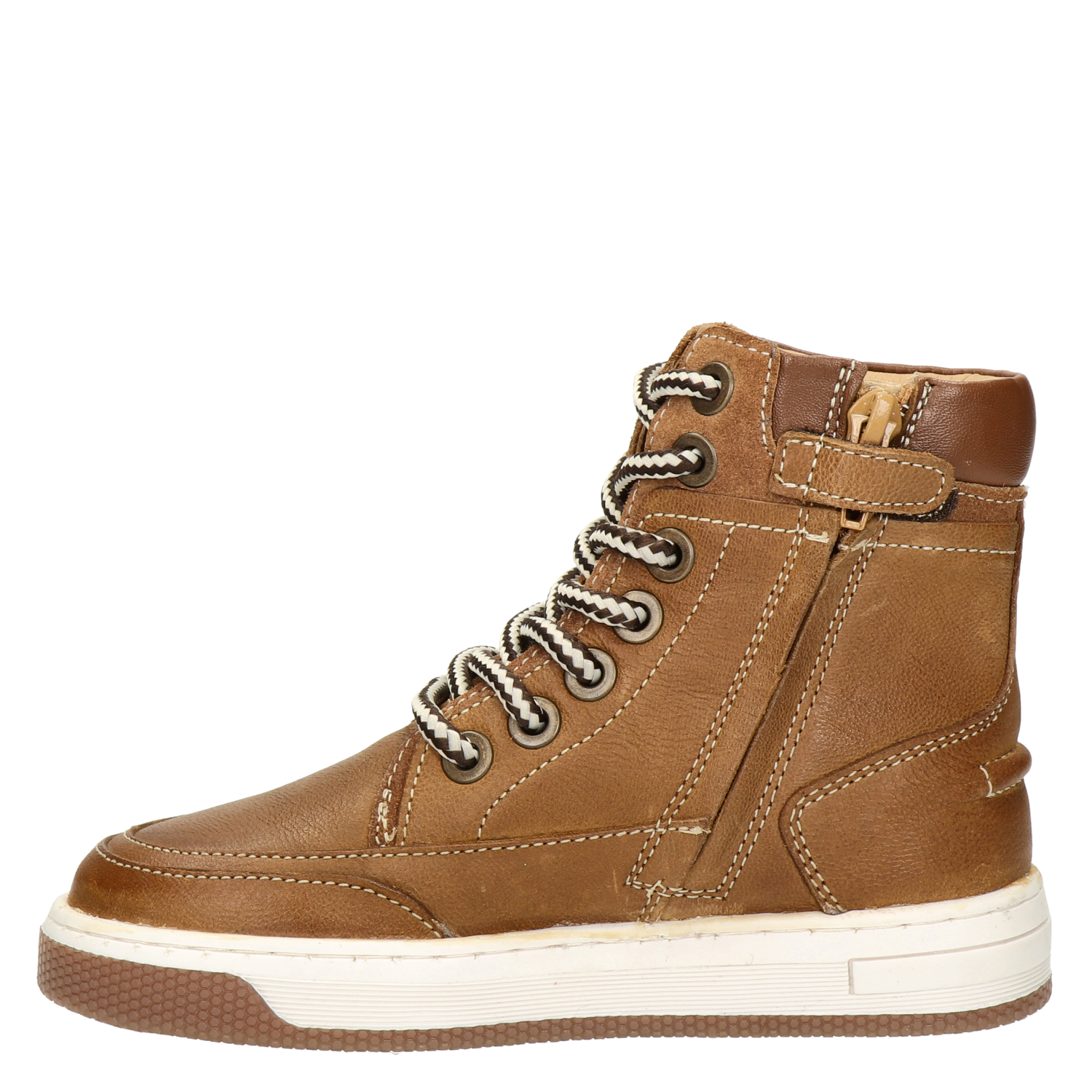 Sil XHI jongens veterboot Vingino Cognac