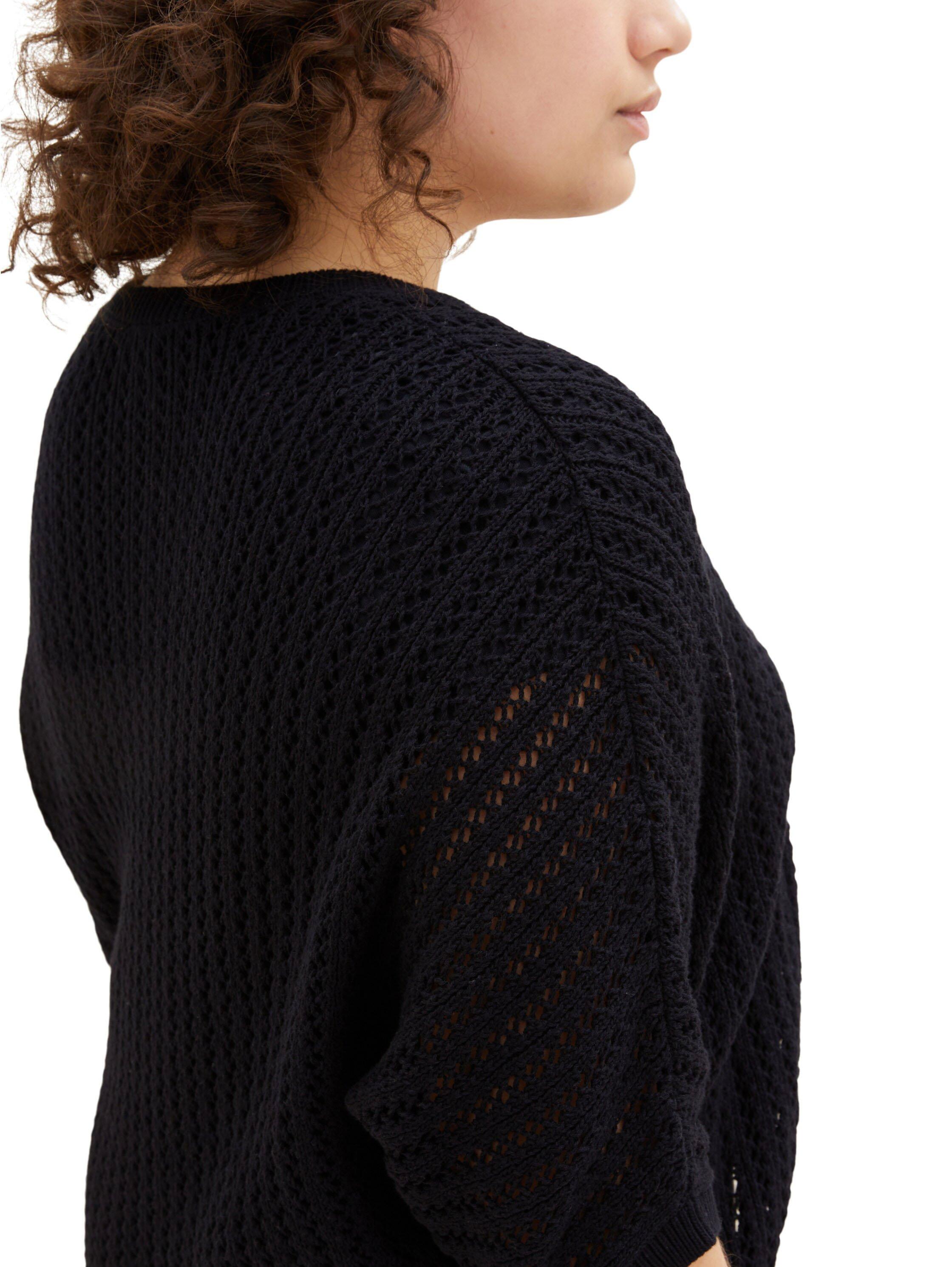 Verschlussloser Cardigan mit 3/4-Arm