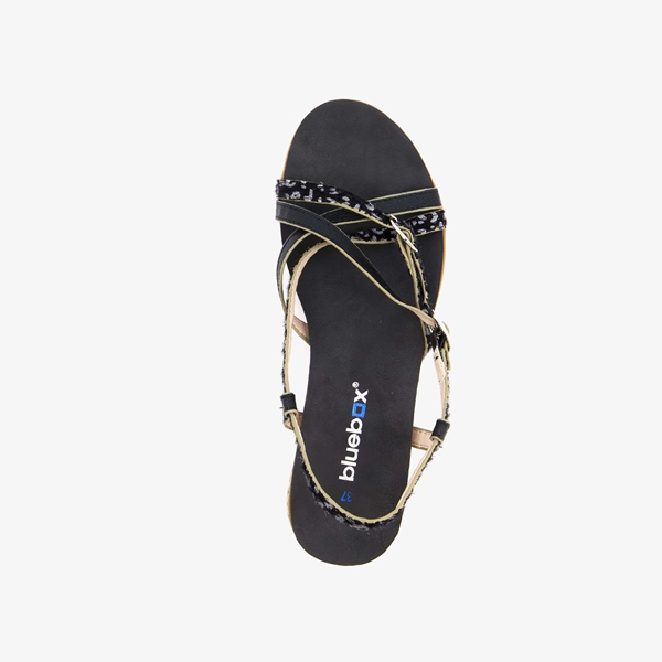 Blue Box dames sandalen met panterprint