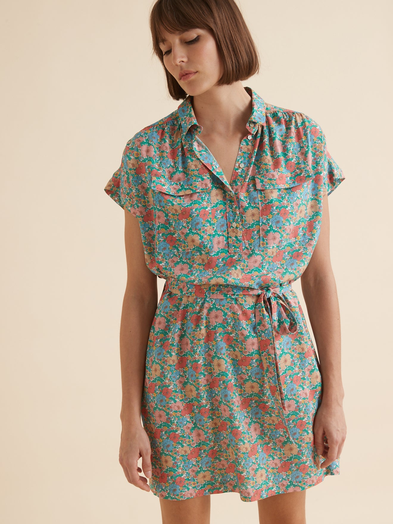 Robe-chemise femme tissu Liberty - Limited Collection